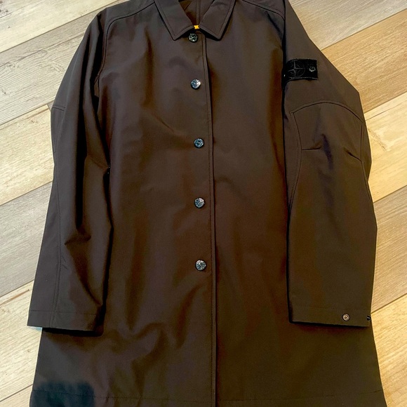Stone Island Dark Brown Trench Coat